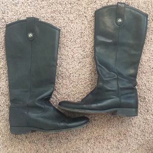 Frye Melissa Black Boots